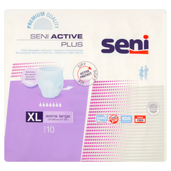 Seni Active Plus majtki chłonne rozm. XL, 10 szt./1 opak._1