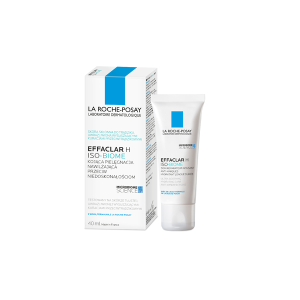 La Roche-Posay Effaclar H ISO-Biome kojący krem nawilżający przeciw niedoskonałościom do twarzy, 40 ml_5
