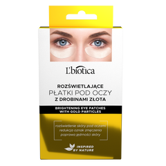 L'biotica rozświetlające płatki pod oczy z drobinkami złota, 3x2 szt./1 opak._1