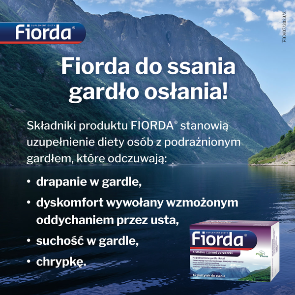 Fiorda pastylki do ssania o smaku czarnej porzeczki, 60 szt./1 opak._3