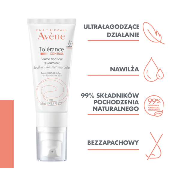 Avène Tolerance Control balsam łagodząco-regenerujący do twarzy, 40 ml_2