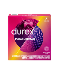 Durex Pleasuremax wyrób medyczny: prezerwatywy, 3 szt./1 opak._1