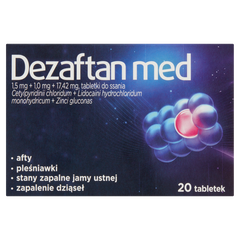 Dezaftan Med. pastylki do ssania, 20 tabl./1 opak._1