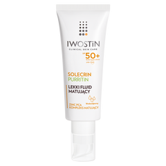 Iwostin Solecrin Purritin lekki fluid matujący do twarzy SPF50+, 40 ml_1