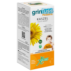 Grintuss Pediatric Pediatric syrop na kaszel suchy i mokry dla dzieci, 210 g_1