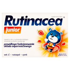 Rutinacea Junior suplement diety smak owocowy, 20 tabl./1 opak._1