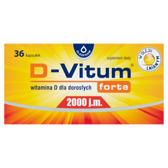 D-Vitum Forte 2000 j.m. suplement diety, 36 kaps./1 opak._1