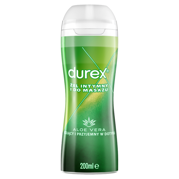 Durex 2w1 Aloe Vera żel intymny i do masażu 2w1, 200 ml_2