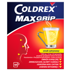 Coldrex Maxgrip proszek do sporządzania roztworu doustnego, 10 sasz./1 opak._1